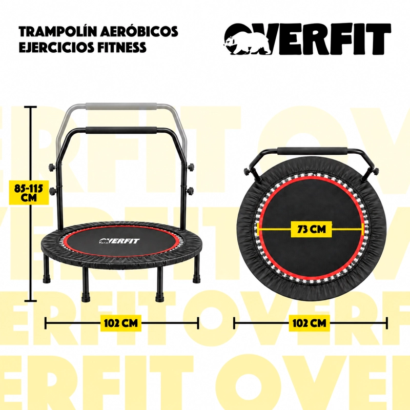 TRAMPOLIN BRINCOLIN AEROBICOS OVERFIT EJERCICIO FITNESS YOGA - 3