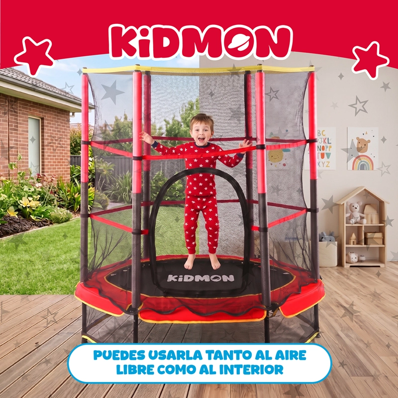 Cama Elastica Trampolin Para Ninos 1.4 Metros Kidmon Cama Saltarina 4ft - 10