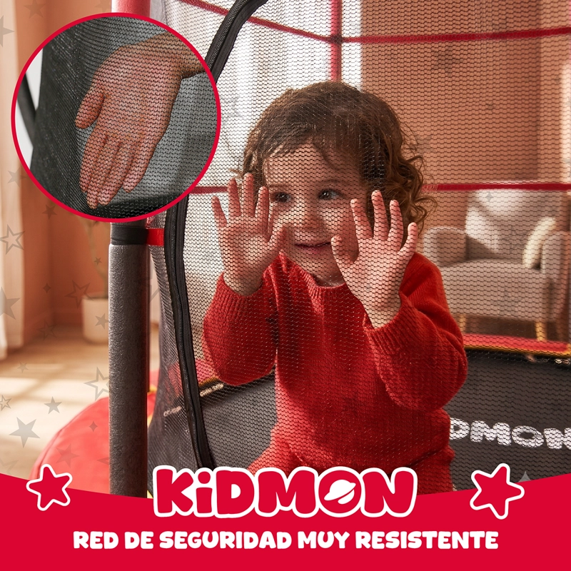Cama Elastica Trampolin Para Ninos 1.4 Metros Kidmon Cama Saltarina 4ft - 5