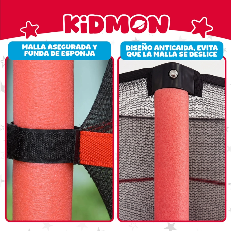 Cama Elastica Trampolin Para Ninos 1.4 Metros Kidmon Cama Saltarina 4ft - 7