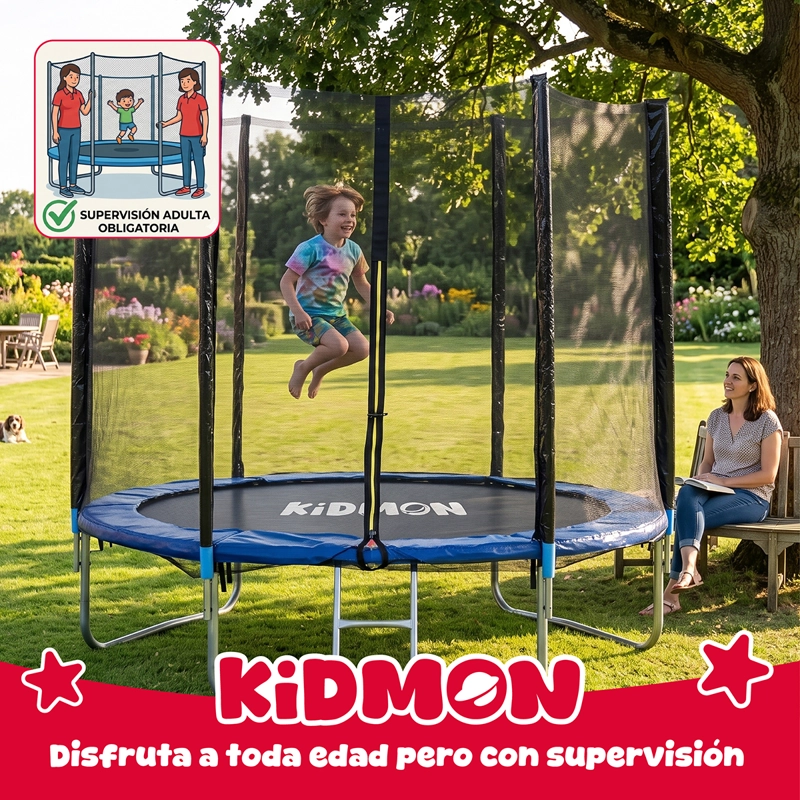 Cama Elastica Trampolin Para Ninos 3 Metros Kidmon Cama Saltarina 10ft - 9