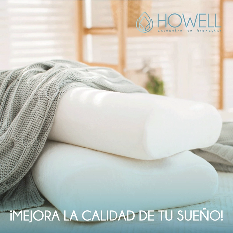 PACK X2 ALMOHADA HOWELL MEMORY CERVICAL ORTOPE DICA CON MEMORIA - 9