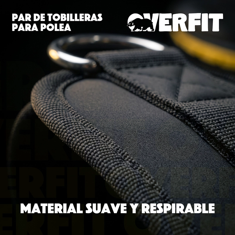 PAR TOBILLERAS PARA POLEA OVERFIT ENTRENEMIENTO TIRONES GYM - 4