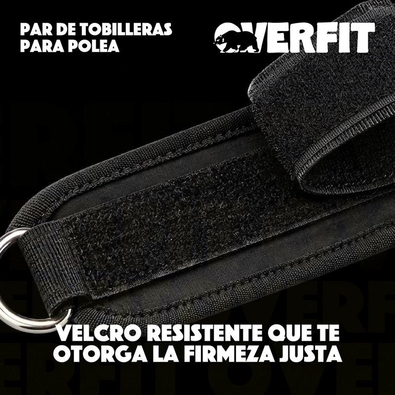 PAR TOBILLERAS PARA POLEA OVERFIT ENTRENEMIENTO TIRONES GYM - 6