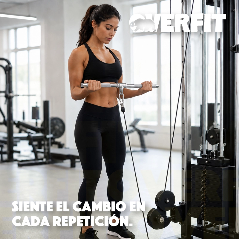AGARRE RECTO ERGONOMICO PRO OVERFIT ENTRENAMIENTO POLEA - 10