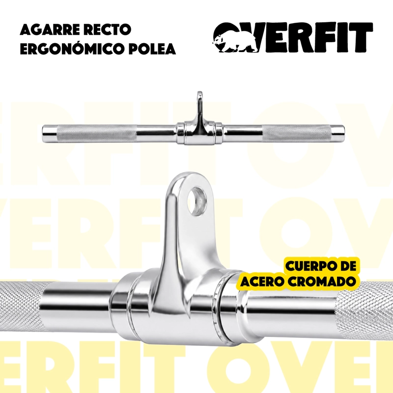 AGARRE RECTO ERGONOMICO PRO OVERFIT ENTRENAMIENTO POLEA - 2