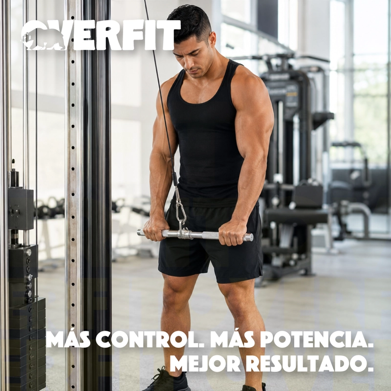 AGARRE RECTO ERGONOMICO PRO OVERFIT ENTRENAMIENTO POLEA - 9