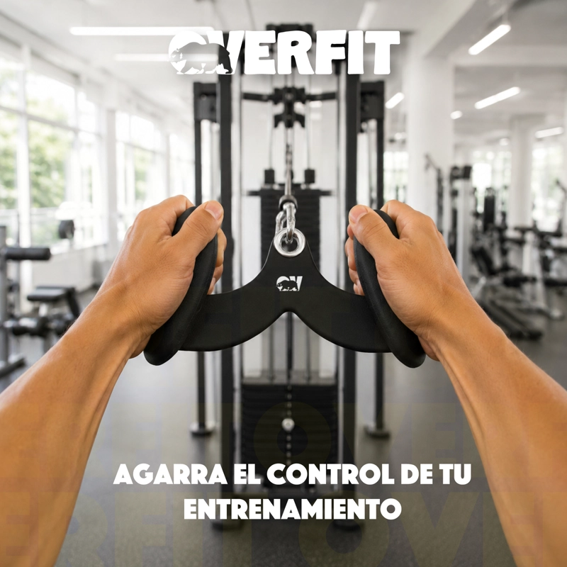 SET DE 5 AGARRES ERGONOMICOS PRO OVERFIT ENTRENAMIENTO POLEA - 10