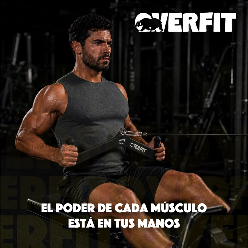 SET DE 5 AGARRES ERGONOMICOS PRO OVERFIT ENTRENAMIENTO POLEA - 9