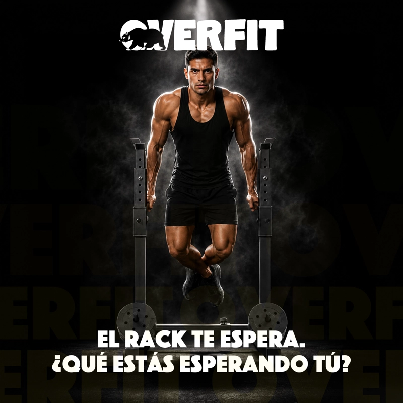 RACK SQUAT SENTADILLAS AJUSTABLE OVERFIT BARRA PRE Y OLIMPIC - 10