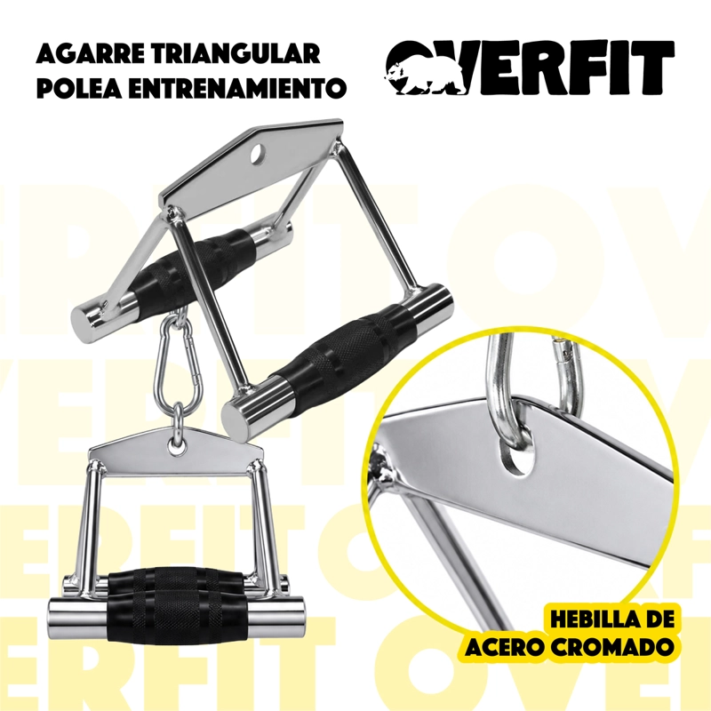 AGARRE TRIANGULO ENGOMADO PRO OVERFIT ENTRENAMIENTO POLEA - 2