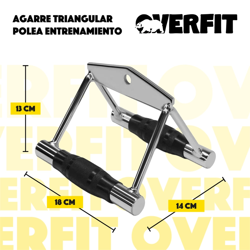 AGARRE TRIANGULO ENGOMADO PRO OVERFIT ENTRENAMIENTO POLEA - 4