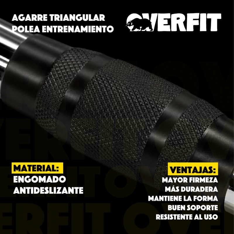 AGARRE TRIANGULO ENGOMADO PRO OVERFIT ENTRENAMIENTO POLEA - 5