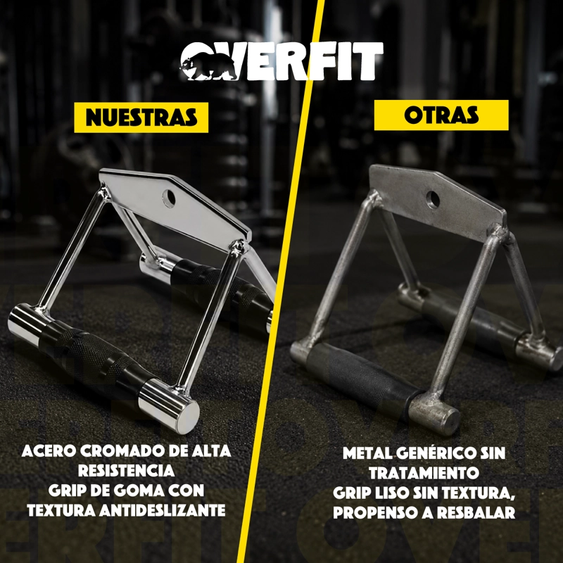AGARRE TRIANGULO ENGOMADO PRO OVERFIT ENTRENAMIENTO POLEA - 6