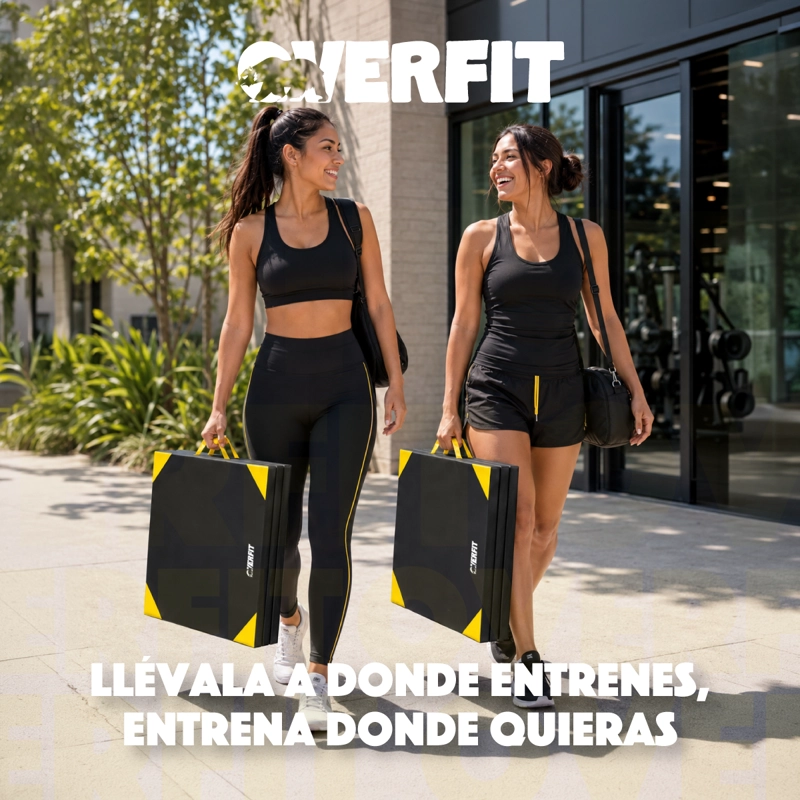 COLCHONETA DEPORTIVA TRIPLE OVERFIT EJERCICIOS PLEGABLE - 9