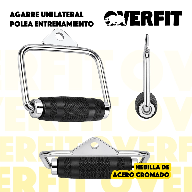 AGARRE UNILATERAL ENGOMADO PRO OVERFIT ENTRENAMIENTO POLEA - 2