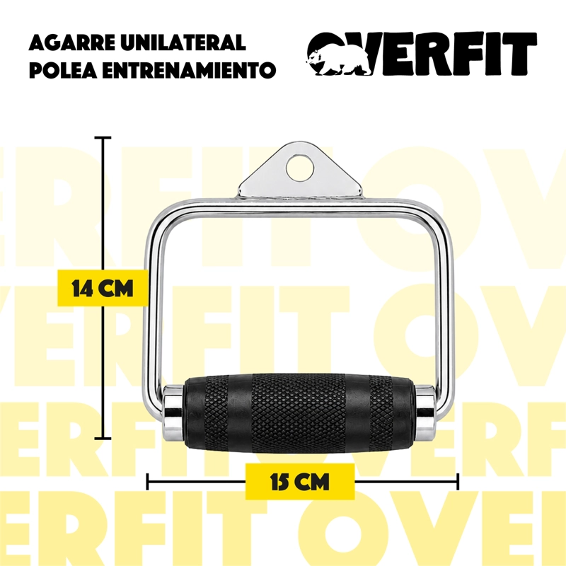 AGARRE UNILATERAL ENGOMADO PRO OVERFIT ENTRENAMIENTO POLEA - 3