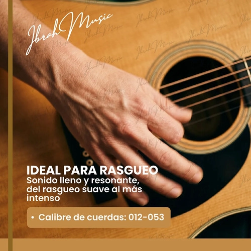 GUITARRA ACUSTICA 41 DREADNOUGHT IBRAH MUSIC CAFE  + ACCESORIOS - 7
