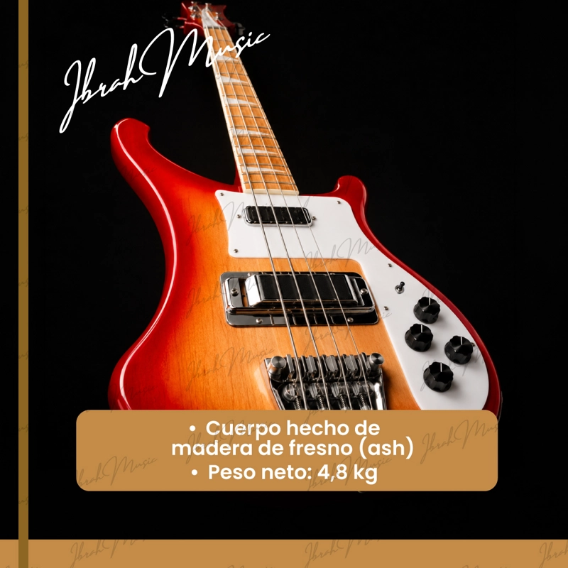 BAJO ELE CTRICO IBRAH RH 4 CUERDAS SUNBURST + AMPLIFICADOR PRA20W + ACC - 8