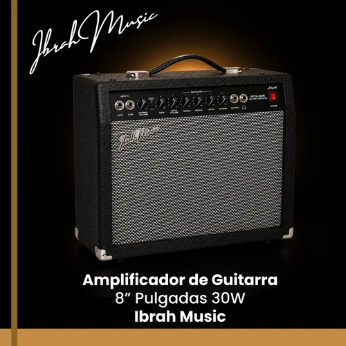 AMPLIFICADOR IBRAH MUSIC ATG-30 GUITARRA 30W NEGRO - 2