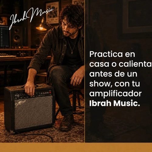 AMPLIFICADOR IBRAH MUSIC ATG-30 GUITARRA 30W NEGRO - 8