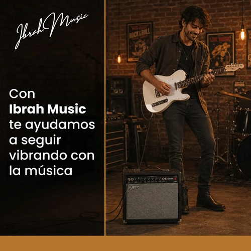 AMPLIFICADOR IBRAH MUSIC ATG-30 GUITARRA 30W NEGRO - 9