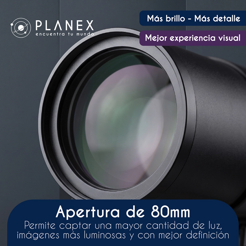 TELESCOPIO ASTRONOMICO MONOCULAR F50080 PLANEX + SOPORTE CELULAR - 3