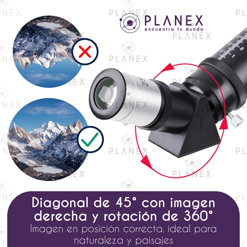TELESCOPIO ASTRONOMICO MONOCULAR F50080 PLANEX + SOPORTE CELULAR - 7