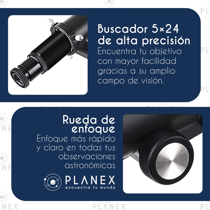TELESCOPIO ASTRONOMICO MONOCULAR F50080 PLANEX + SOPORTE CELULAR - 9