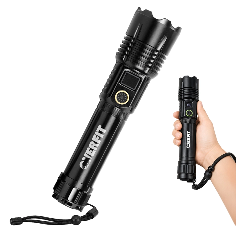 LINTERNA LED OVERFIT LARGO ALCANCE BOLSILLO TACTICA POTENTE RECARGABLE - 1