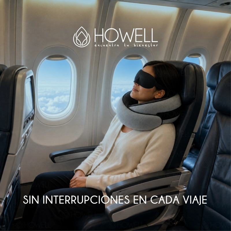 ALMOHADA DE VIAJE CERVICAL HOWELL VISCOELASTICA + ACCESORIOS - 10