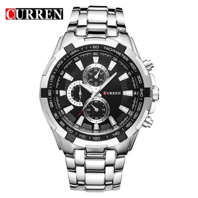 RELOJ HOMBRE 8023 CURREN NEGRO Y BLANCO | CURREN - 1