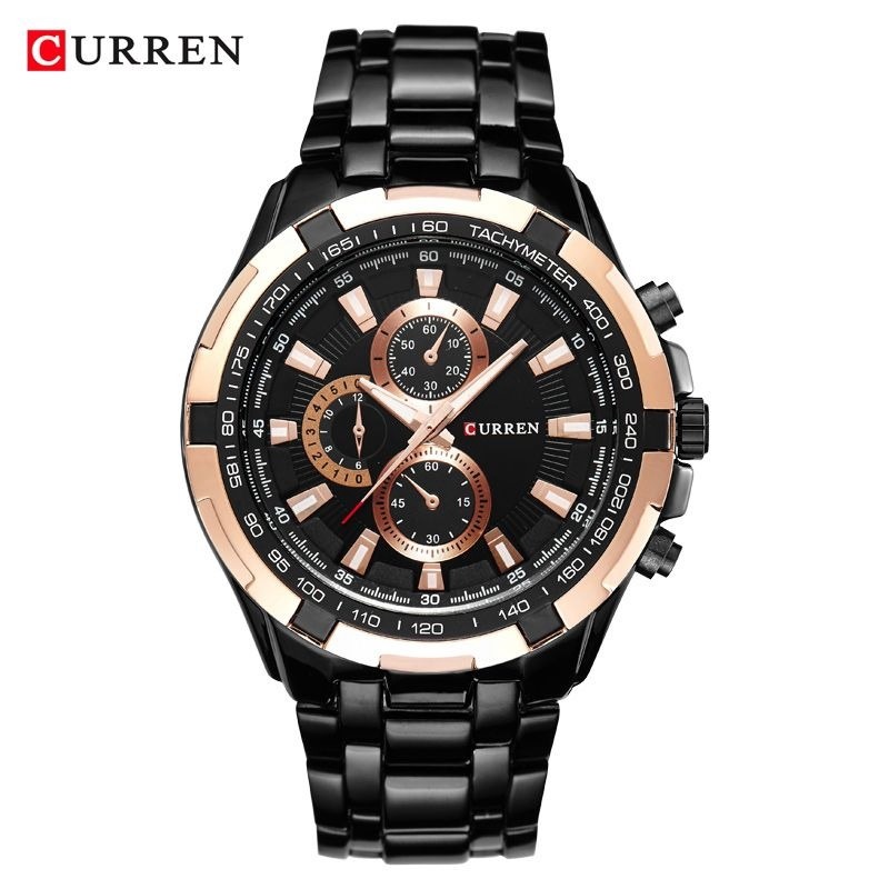 RELOJ HOMBRE 8023 NEGRO Y BRONCE | CURREN - 1