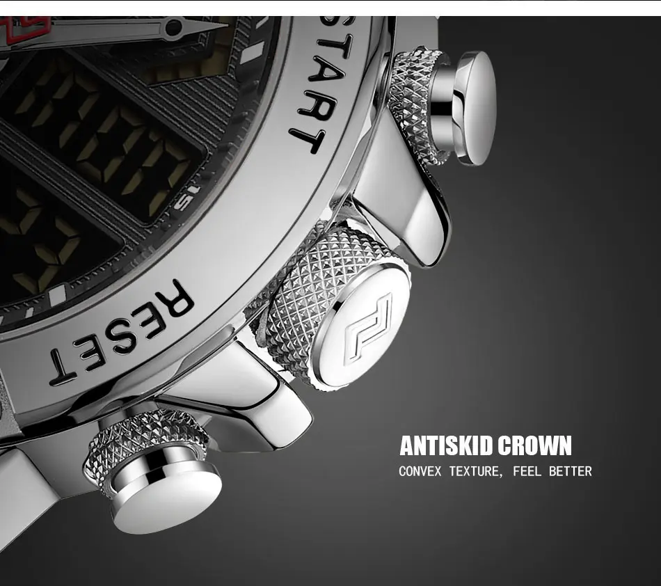 RELOJ HOMBRE NAVIFORCE NEGRO/PLATEADO ANALOGO DIGITAL. - 3