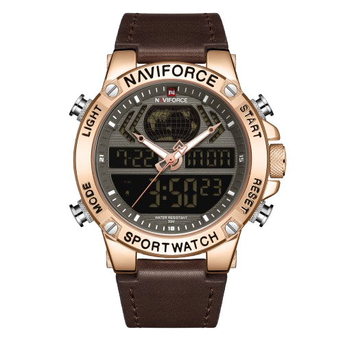RELOJ HOMBRE NAVIFORCE CAFE ANALOGO DIGITAL - 1