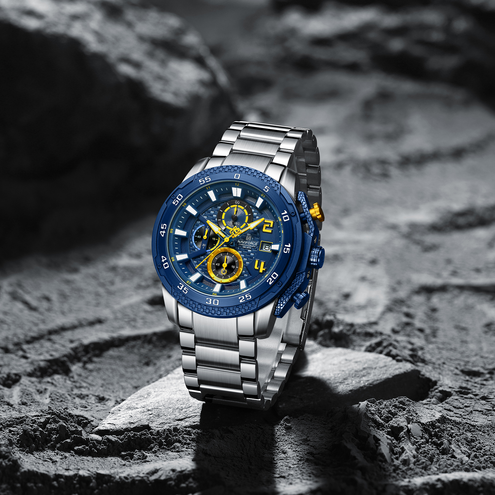 RELOJ NAVIFORCE HOMBRE ACERO Y CRONOGRAFOS. - 3