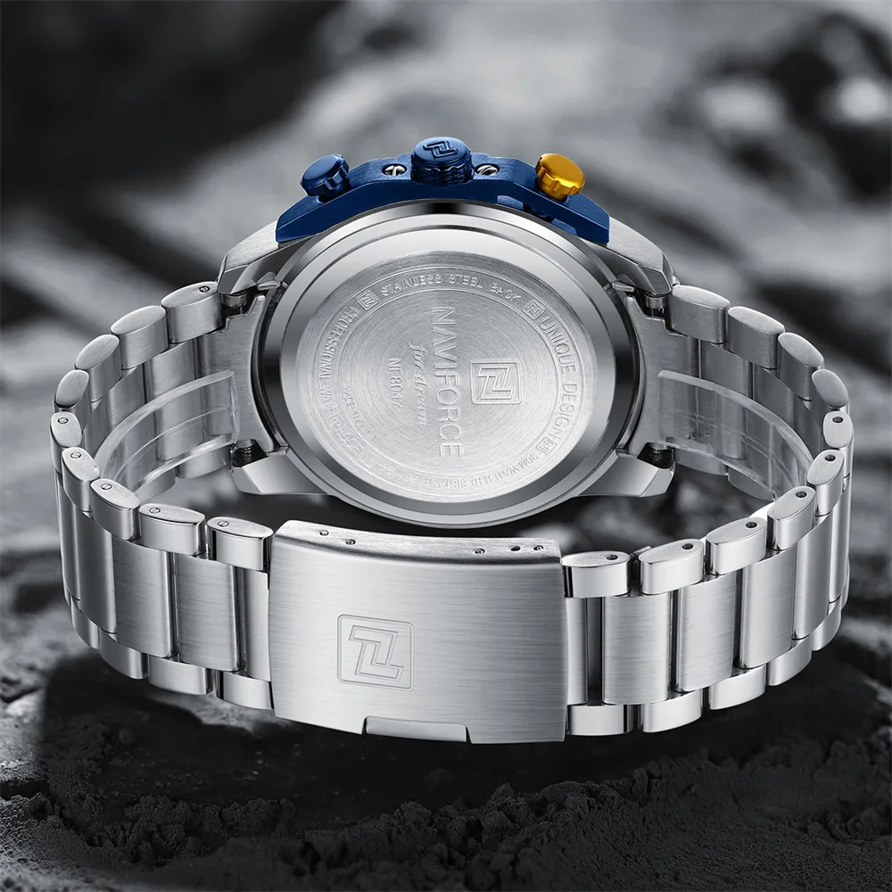 RELOJ NAVIFORCE HOMBRE ACERO Y CRONOGRAFOS. - 5