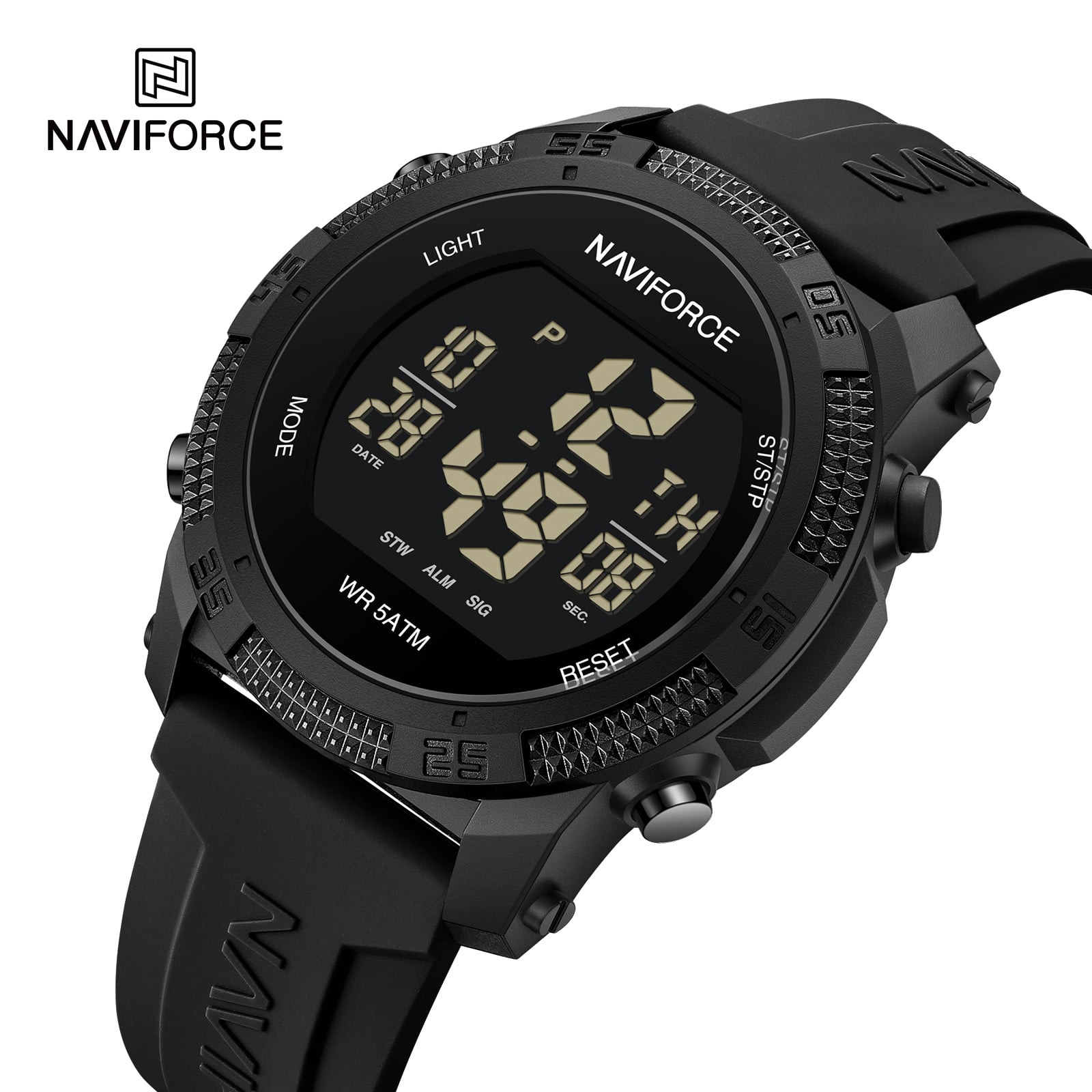 RELOJ HOMBRE NAVIFORCE DIGITAL LED EN COLOR NEGRO. - 2