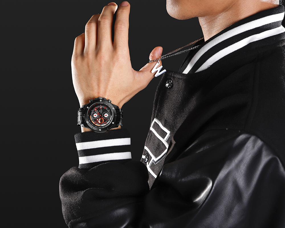 RELOJ HOMBRE NAVIFORCE CRONOGRAFOS EN COLOR NEGRO MOVIMIENTO CUARZO. - 2
