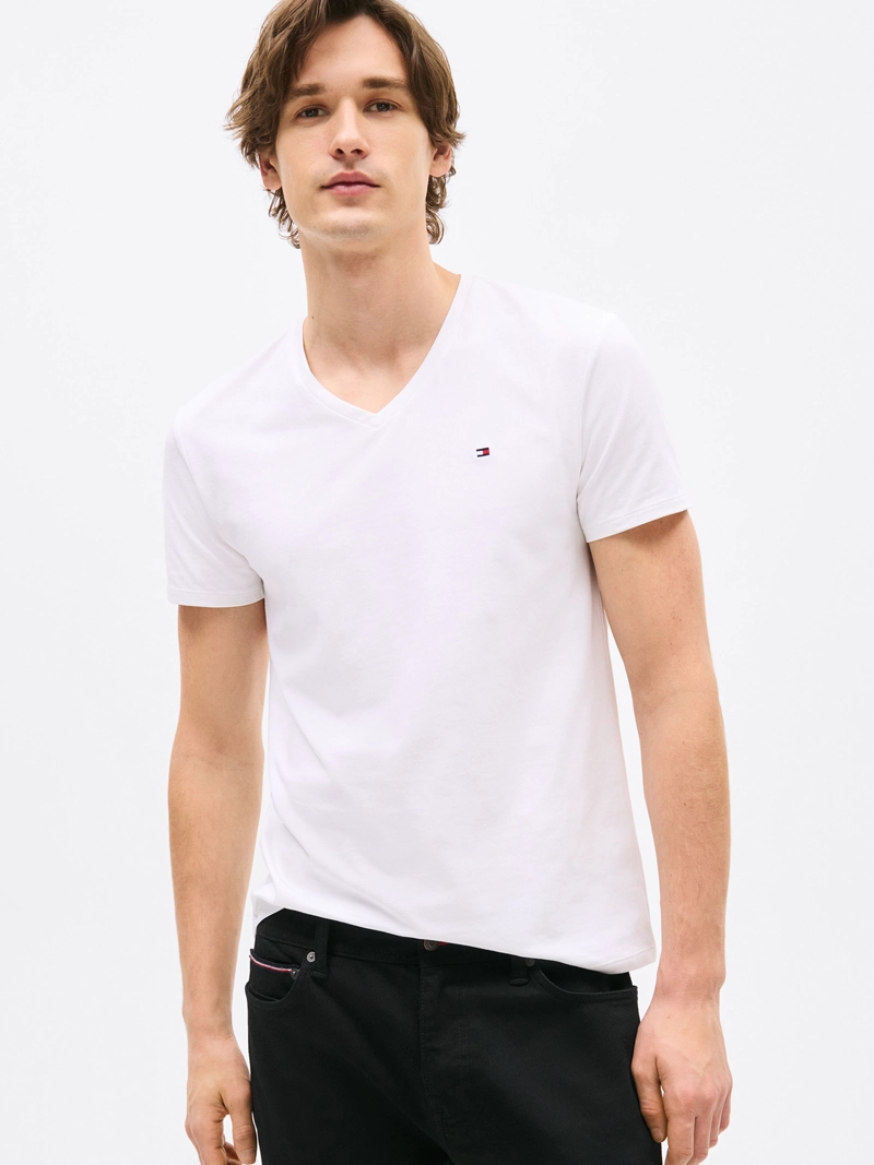 POLERA ESSENTIAL V-NECK SLIM FIT - 1