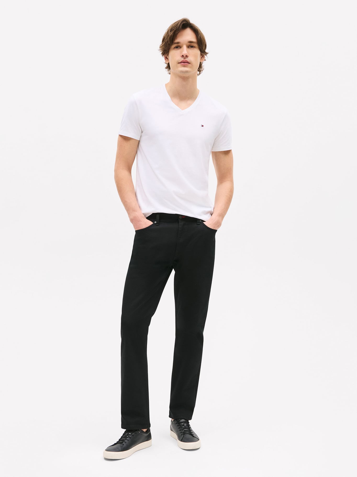 POLERA ESSENTIAL V-NECK SLIM FIT - 2