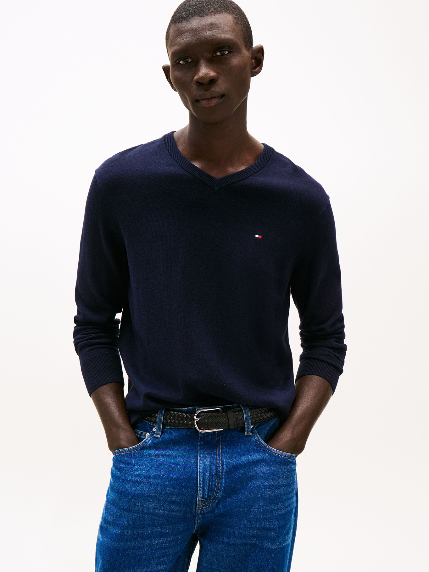 SWEATER BASICO SIGNATURE V-NECK - 1