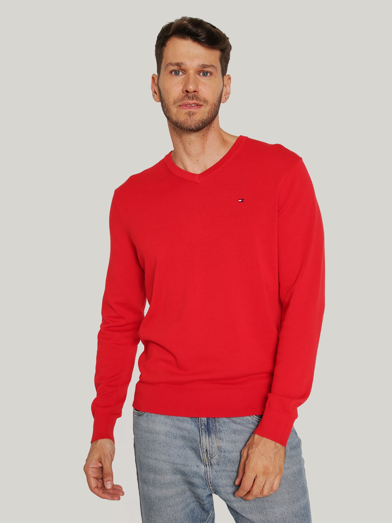 SWEATER BASICO SIGNATURE V-NECK - 1