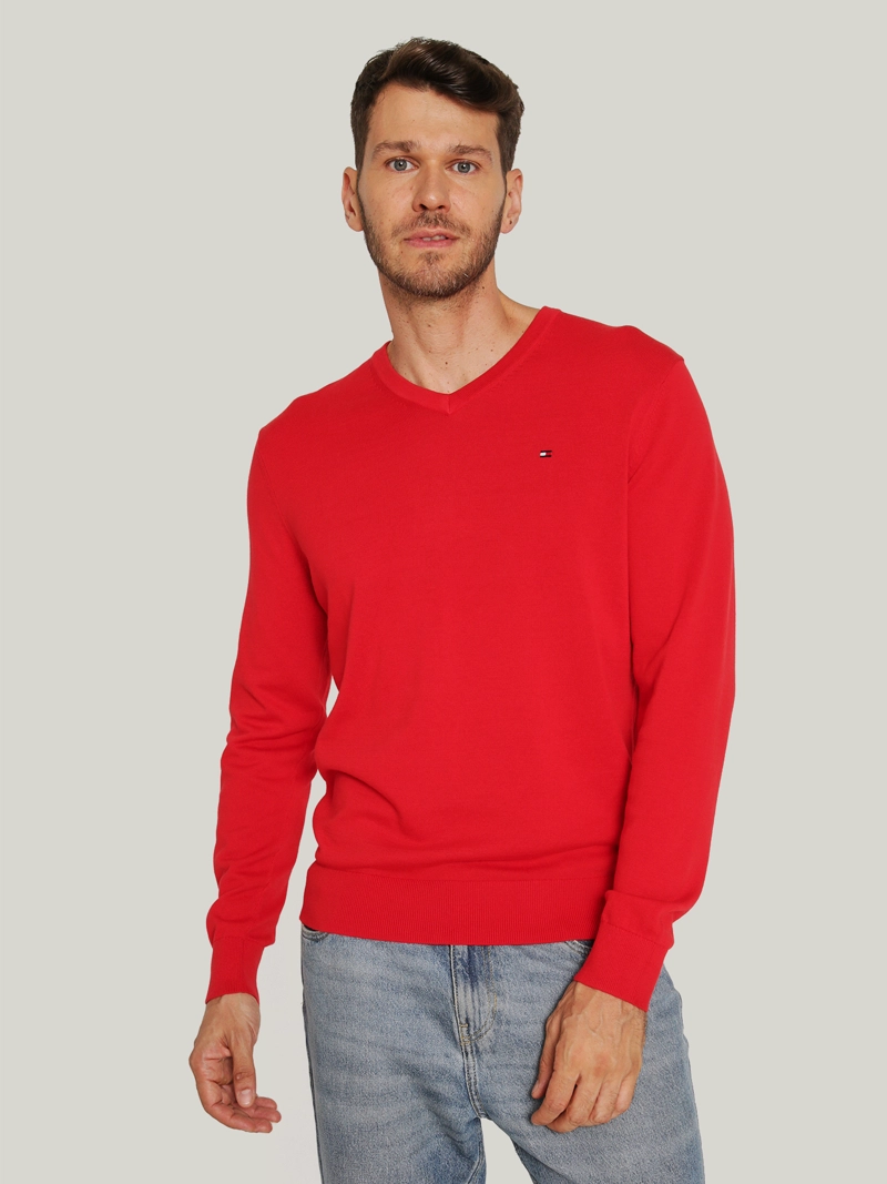SWEATER BASICO SIGNATURE V-NECK - 1