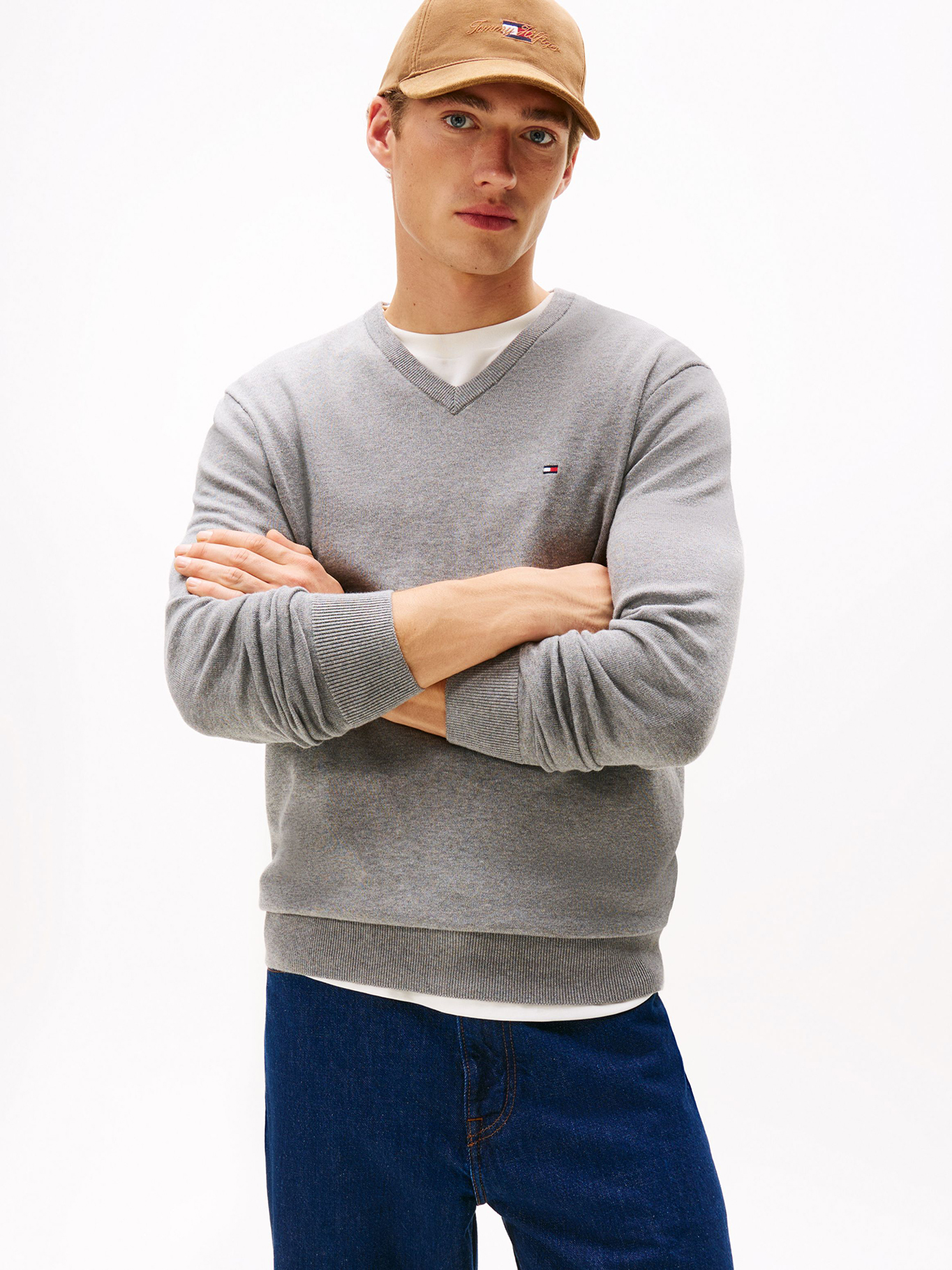 SWEATER BASICO SIGNATURE V-NECK - 1