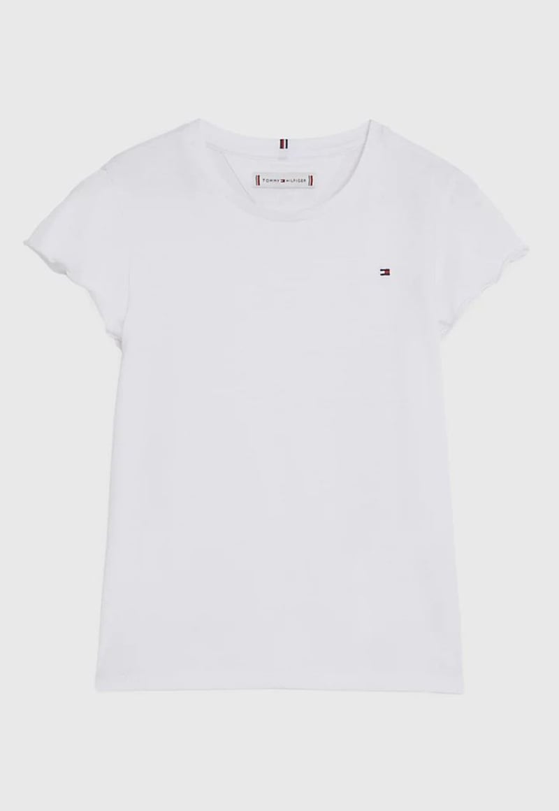 POLERA DE NIÑA ESSENTIAL CON MANGAS DE VUELOS - 1