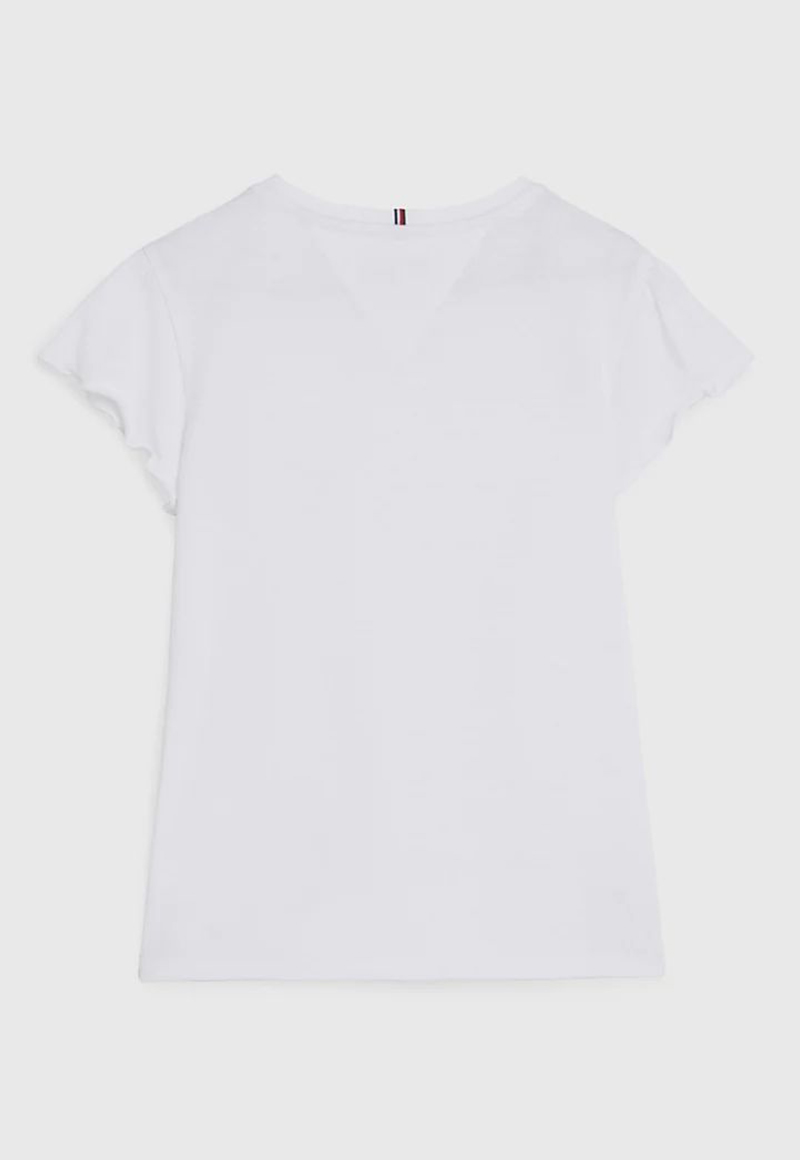 POLERA DE NIÑA ESSENTIAL CON MANGAS DE VUELOS - 2