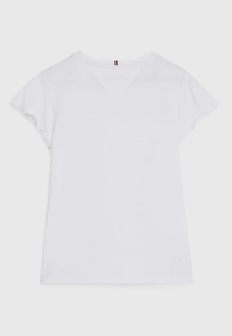 POLERA DE NIÑA ESSENTIAL CON MANGAS DE VUELOS - 2