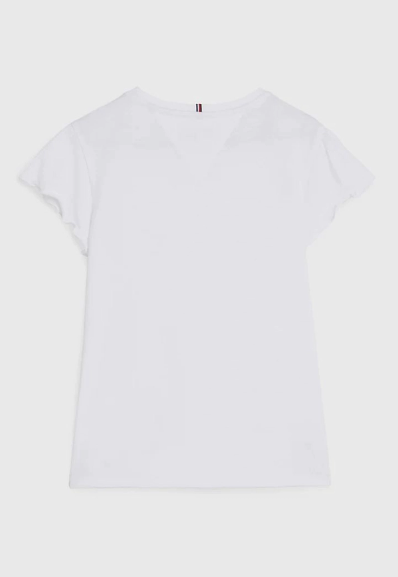 POLERA DE NIÑA ESSENTIAL CON MANGAS DE VUELOS - 2