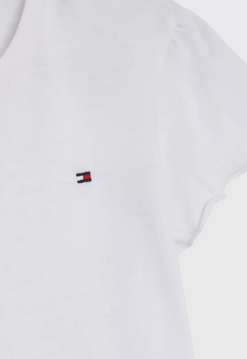 POLERA DE NIÑA ESSENTIAL CON MANGAS DE VUELOS - 3